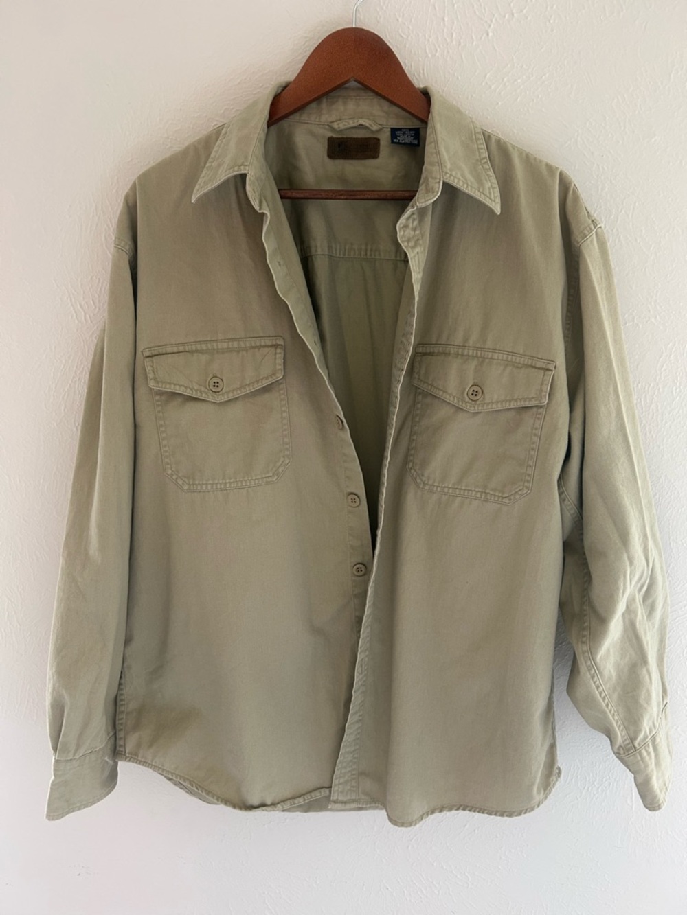 Vintage 100% cotton Men's Lightweight Utility Shirt Jacket